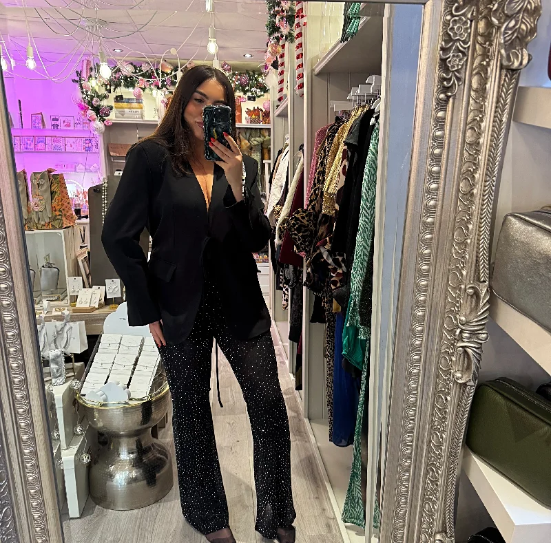 Tie front blazer Women's High-End Blazer