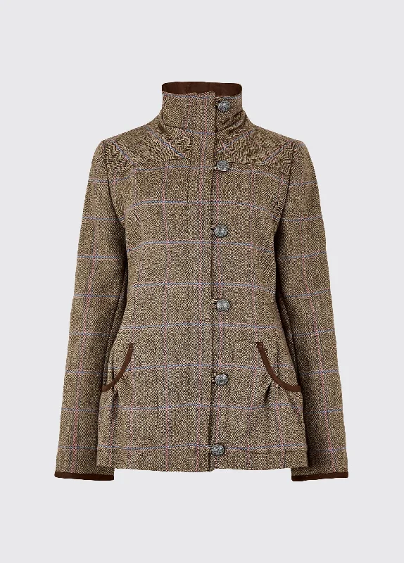 Bracken Tweed Jacket - Woodrose Cotton Fabric Linen Fabric Terry Fabric