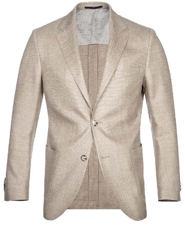 Sports Jacket Beige Herringbone Jacket Houndstooth Jacket Plaid Jacket