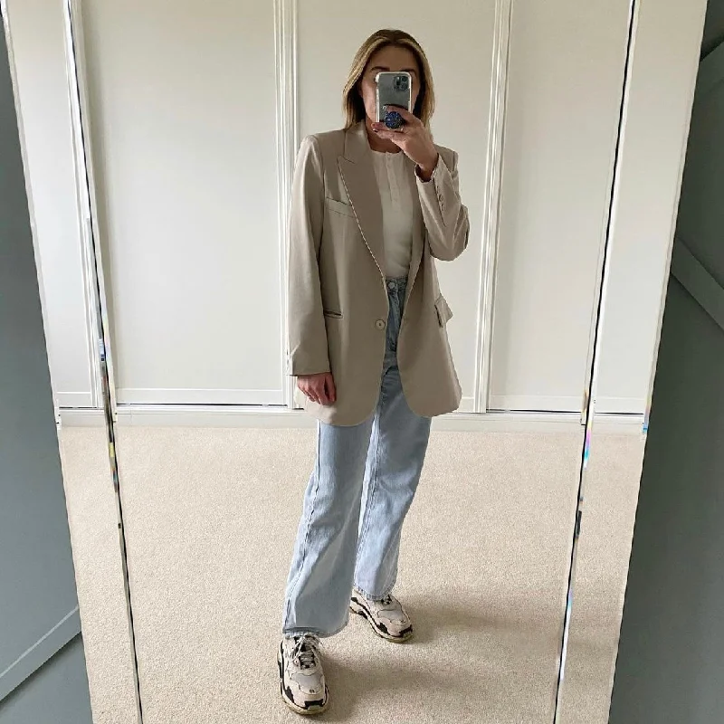 Oversized Blazer Women's Handmade Blazer