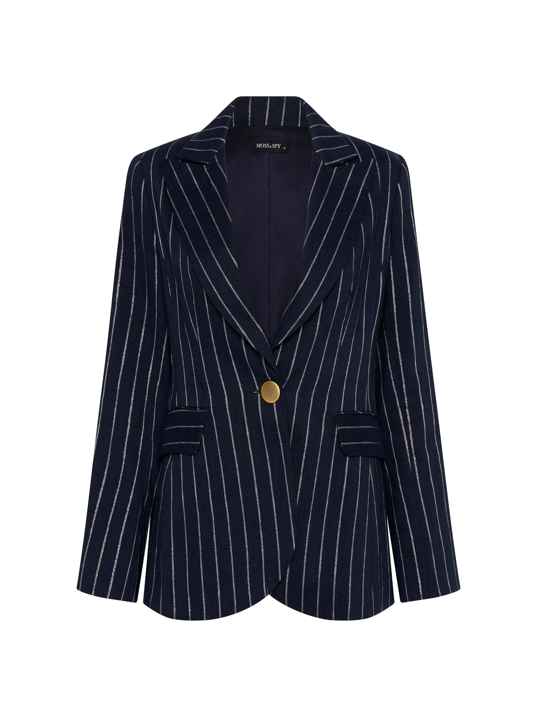 Moss & Spy Monaco Blazer - Navy/Gold Women's Boutique Jacket