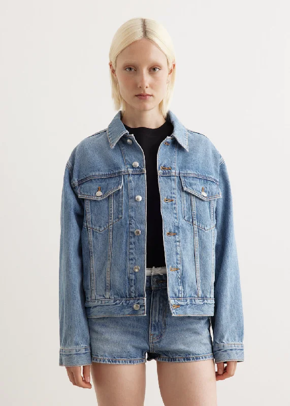 Trucker Jacket Ribbed Jacket Pleated Jacket Ruffled Jacket