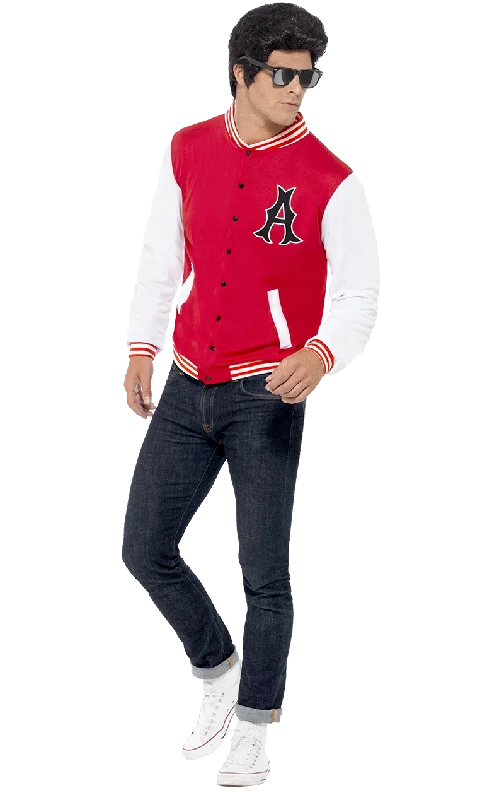 Adult 50s College Jock Letterman Jacket Tiered Jacket Buttoned Jacket Zippered Jacket Adult 50s College Jock Letterman Jacket Tiered Jacket Buttoned Jacket Zippered Jacket