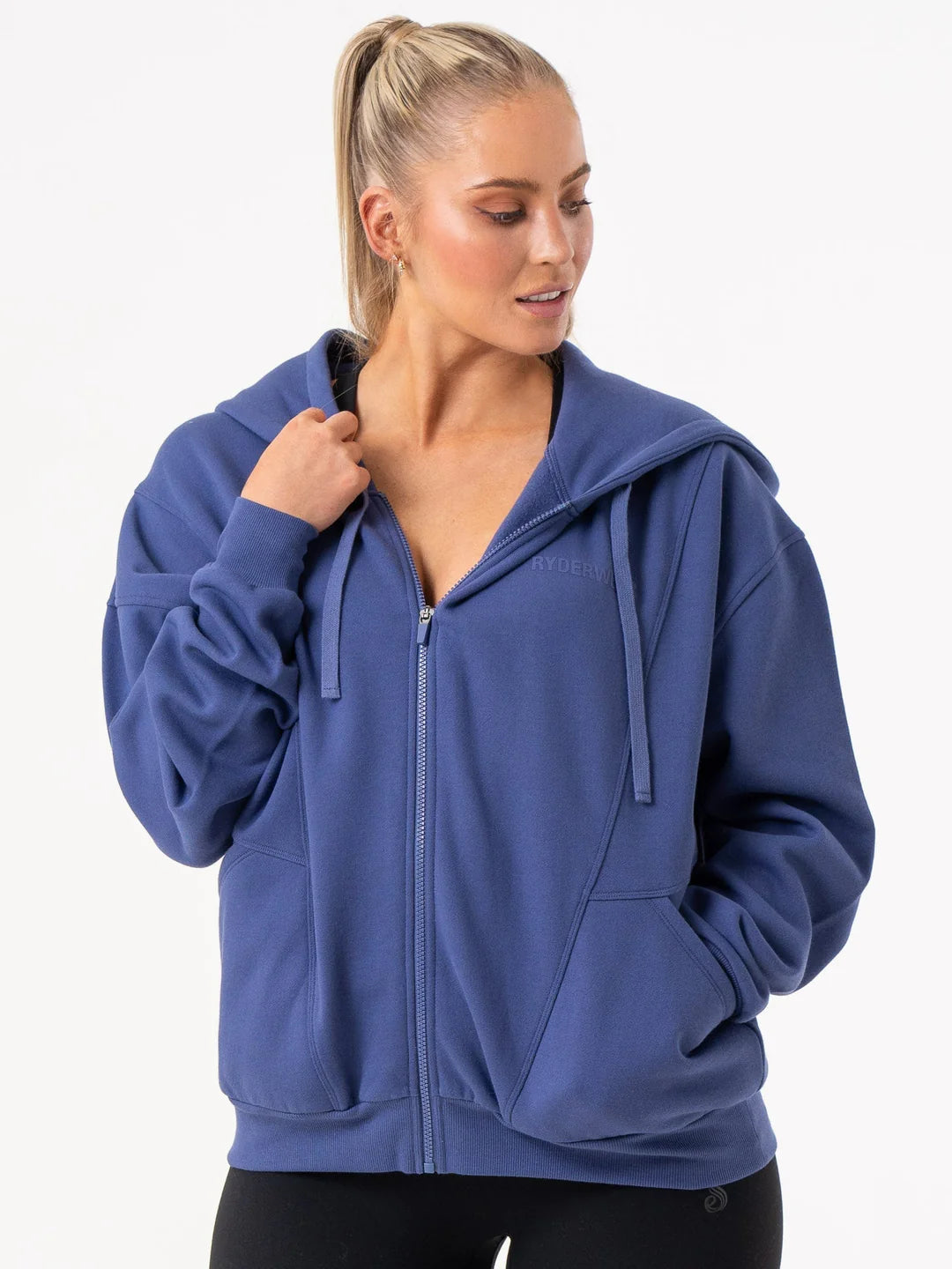 Ryderwear | Unisex Track Jacket - Indigo Herringbone Jacket Checkered Jacket Solid Jacket Ryderwear | Unisex Track Jacket - Indigo Herringbone Jacket Checkered Jacket Solid Jacket