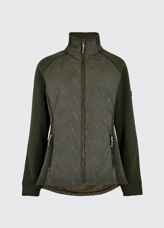 Ferndale performance jacket - Pesto Belted Jacket Elasticated Jacket Padded Jacket
