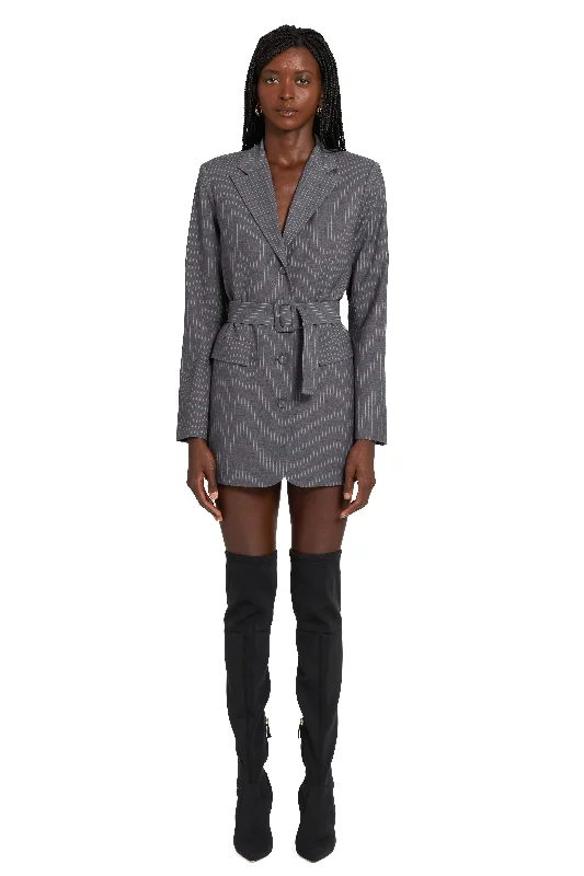 Amanda Uprichard Meritt Blazer in Pinstripe Women's Fashion Blazer