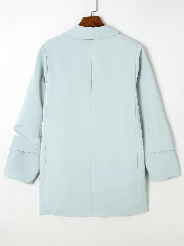 Plus Size Pocketed Blazer Women's Premium Blazer