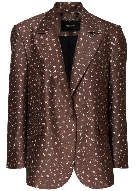 Elmhurst Blazer Bark Women's Warm Suit