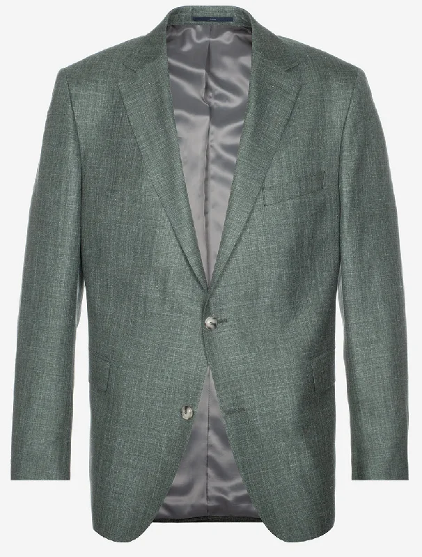 Wool Silk Linen Merano Jacket Green Wool Jacket Cashmere Jacket Tweed Jacket