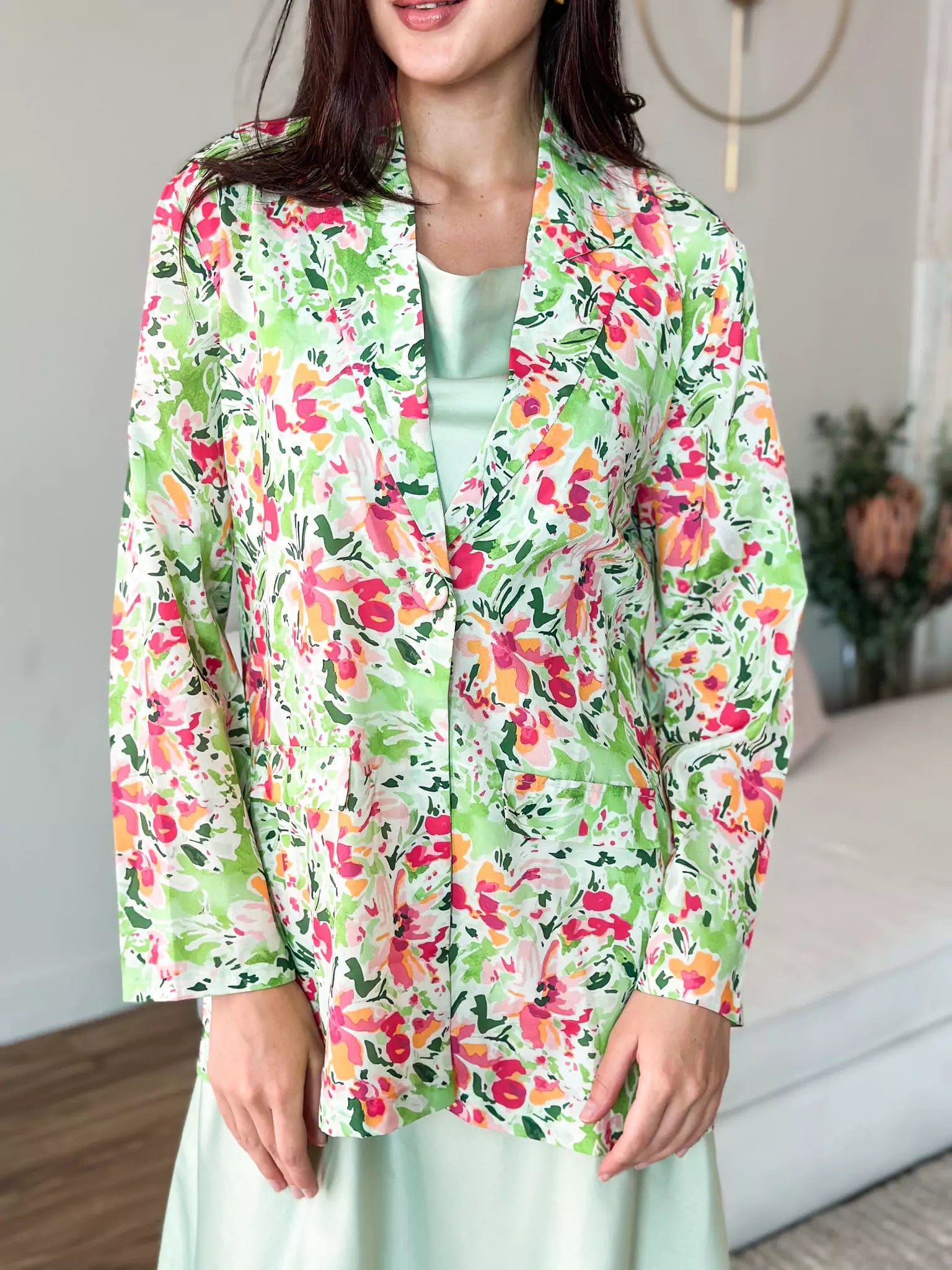 Fern Printed Blazer Women's Formal Blazer