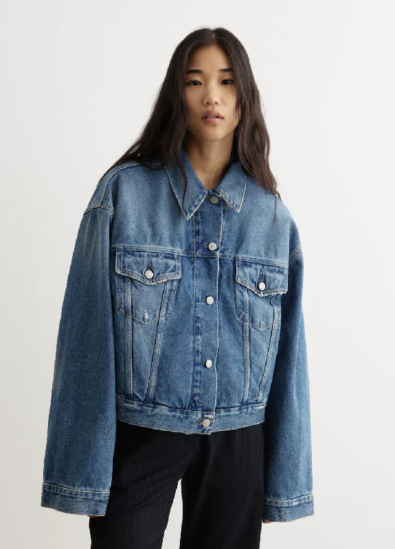 Rowan Denim Jacket Oversized Jacket Tailored Jacket Straight Jacket