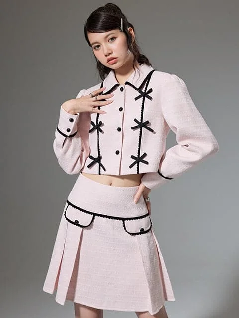Small Fragrance Jacket & High Waist Skirt Combo Denim Jacket Leather Jacket Suede Jacket Small Fragrance Jacket & High Waist Skirt Combo Denim Jacket Leather Jacket Suede Jacket