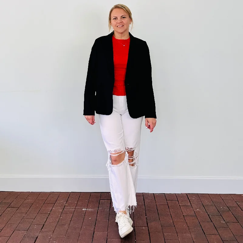 Alyssa Slanted Pocket Blazer Women's Vintage Jacket