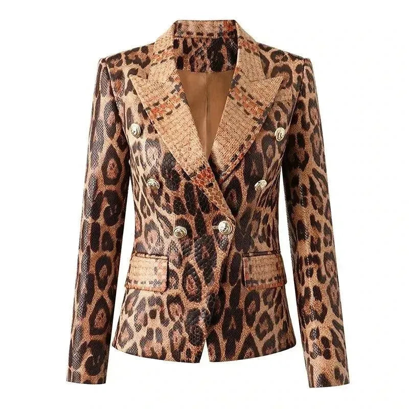 Slim Fit Printed Women Blazer Women's Radiation Jacket