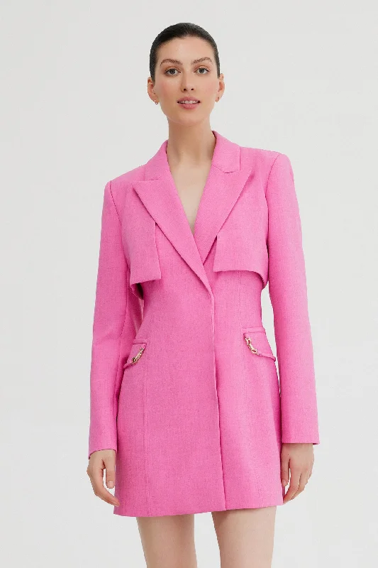 SIGNIFICANT OTHER Hayden Blazer Dress - Fuchsia Women's Classic Blazer