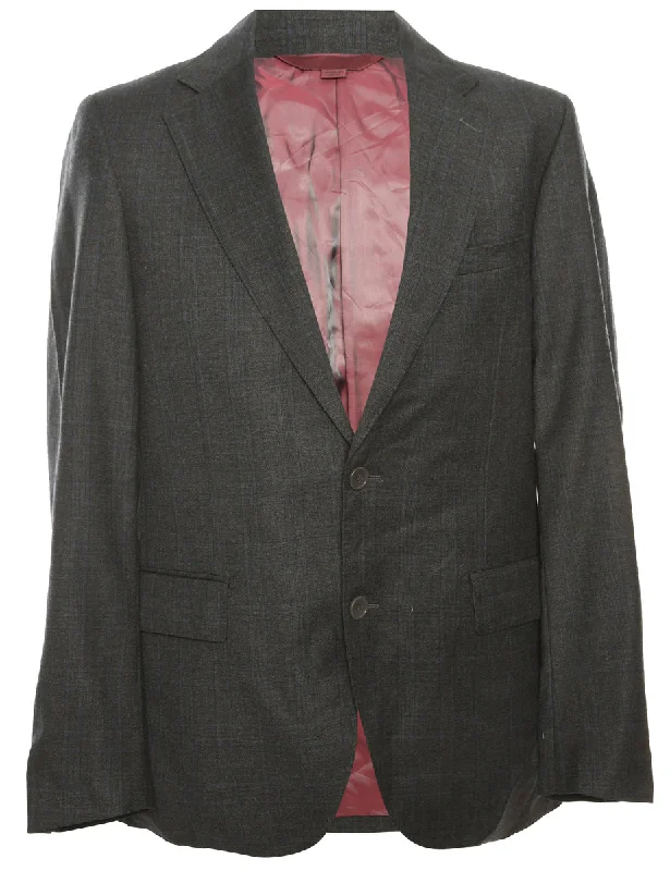 Single Breasted Checked Blazer - M Women's Daily Blazer