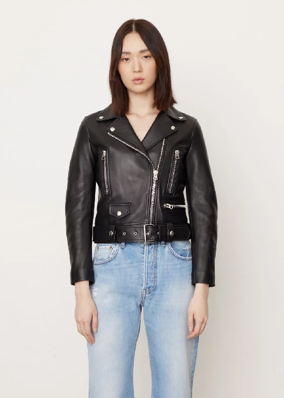 Leather Biker Jacket One-Shoulder Jacket Off-the-Shoulder Jacket Asymmetrical Jacket Leather Biker Jacket One-Shoulder Jacket Off-the-Shoulder Jacket Asymmetrical Jacket