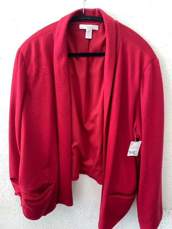 Red Chico's Blazer Women's Women's Long Blazer