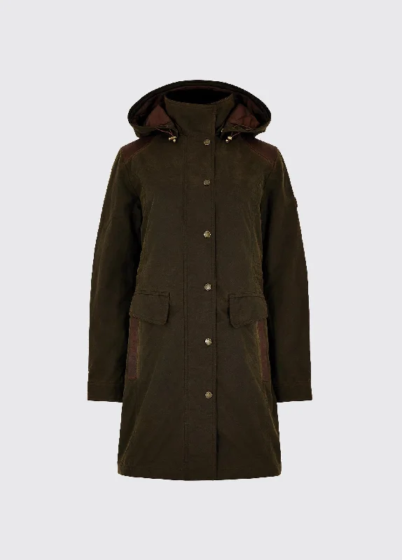 Blacklion Waxed Cotton Jacket - Olive Welt Pockets Slit Pockets Flap Pockets