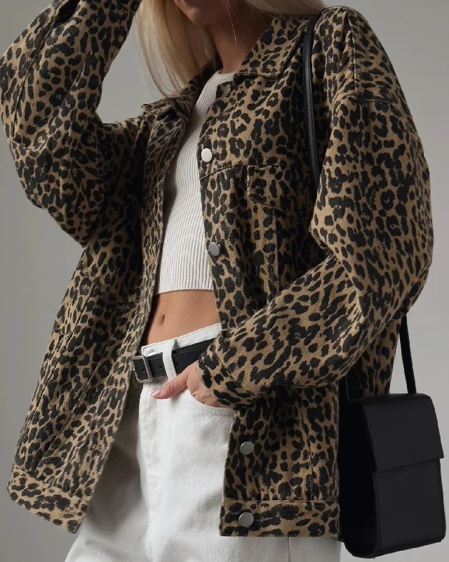 Stylish Leopard Print Jacket Striped Jacket Polka Dot Jacket Floral Jacket