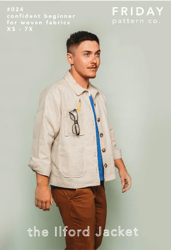 Ilford Jacket - Sewing Pattern | Friday Pattern Company Welt Pockets Slit Pockets Flap Pockets Ilford Jacket - Sewing Pattern | Friday Pattern Company Welt Pockets Slit Pockets Flap Pockets