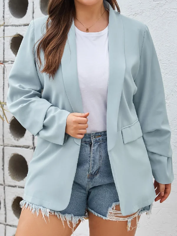 Comfortable Plus Size Blazer Women's Vintage Suit
