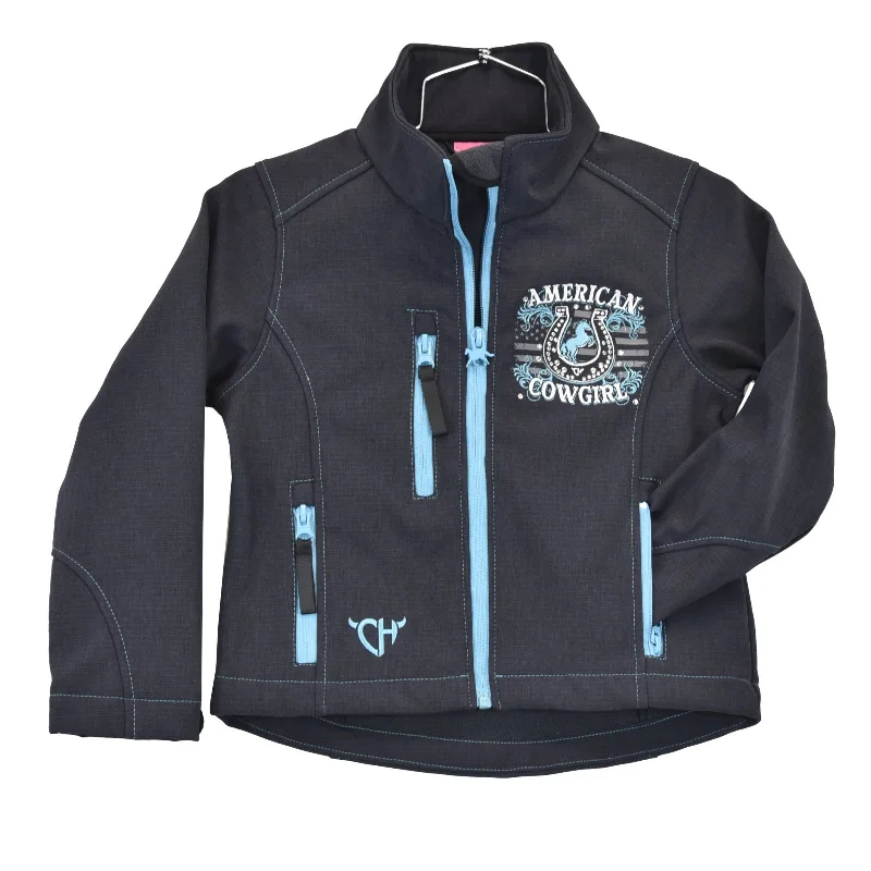 Cowgirl Hardware Youth American Cowgirl Softshell Jacket - Smoke Tiered Jacket Buttoned Jacket Zippered Jacket Cowgirl Hardware Youth American Cowgirl Softshell Jacket - Smoke Tiered Jacket Buttoned Jacket Zippered Jacket