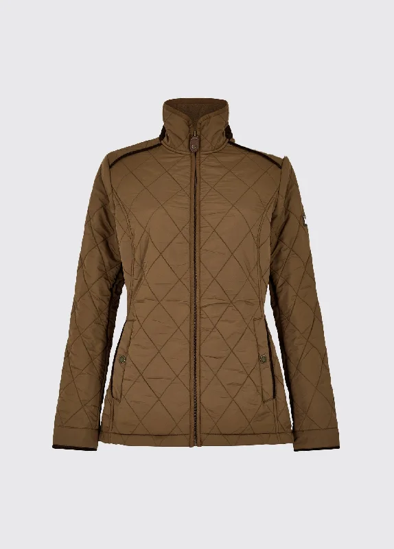 Glenfarne Women’s Quilted Jacket - Bronze Chenille Jacket Brocade Jacket Lace Jacket