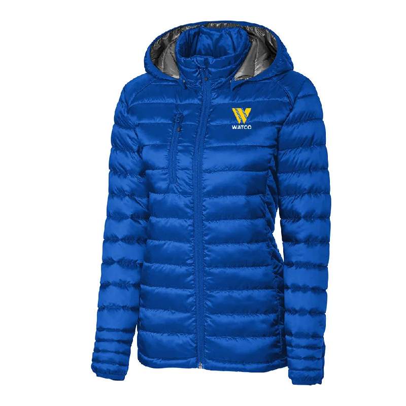 Clique Hudson Insulated Womens Full-Zip Puffer Jacket - LQO00048 Front Pockets Side Pockets Patch Pockets