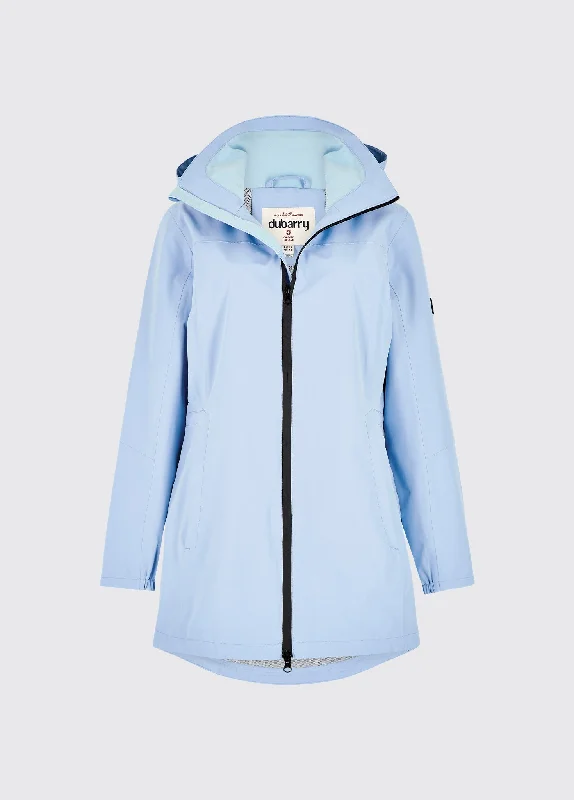 Allen Jacket - Light Sky Stand-Up Collar Roll-Neck Collar Turtle Neck