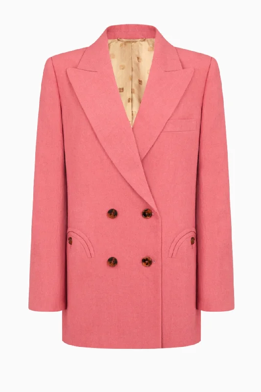 Blazé Milano Midday Sun Everynight Blazer - Cassis Cotton Blend Blazer