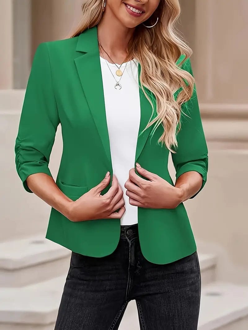 Button-Down Red Blazer Women's Boutique Suit