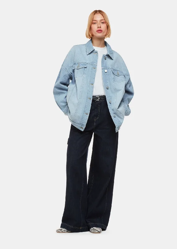 Tilly Oversized Denim Jacket Knit Jacket Woven Jacket Fleece Jacket