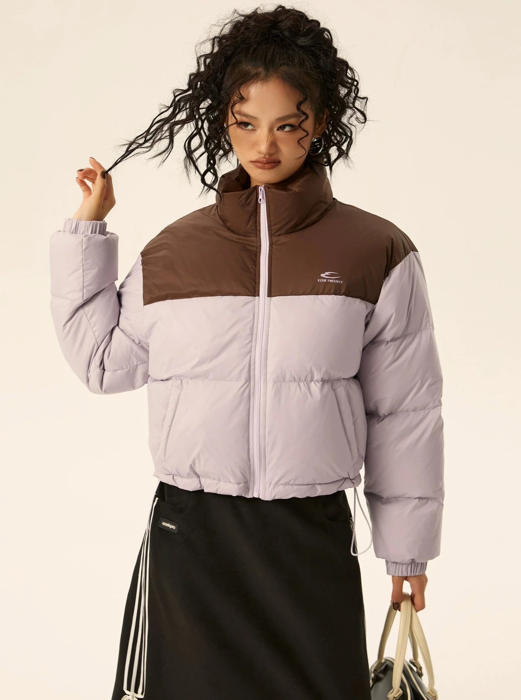 Retro Puffer Jacket Wool Jacket Cashmere Jacket Tweed Jacket