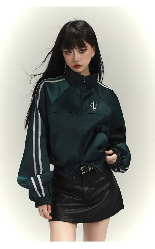 Emerald Track Jacket Cotton Jacket Linen Jacket Terry Jacket