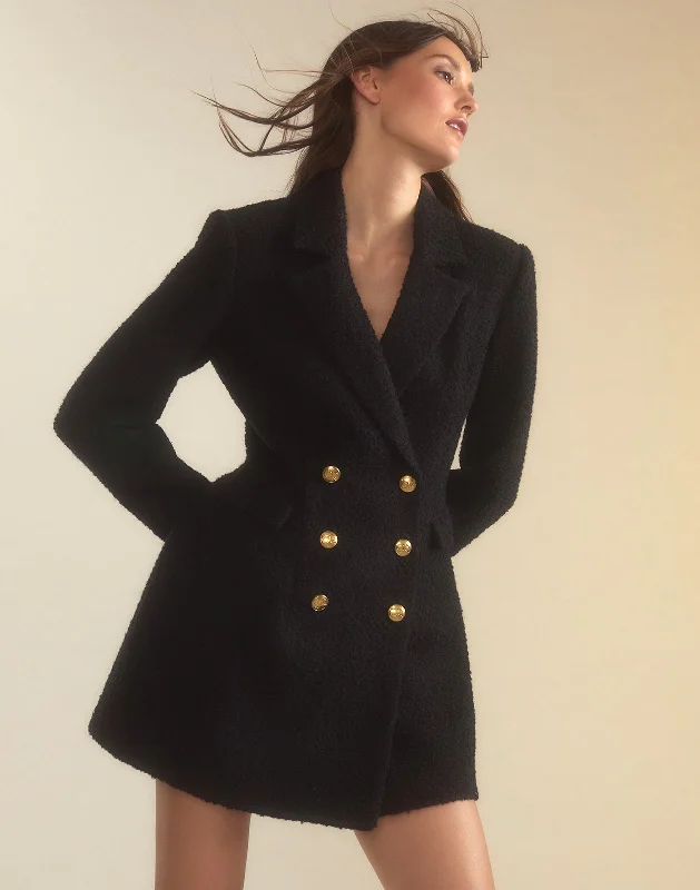 Bardot Bouclé Blazer Dress Women's Fashion Blazer
