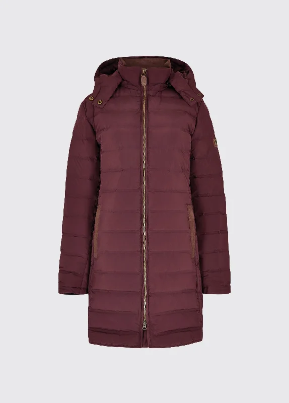 Ballybrophy Quilted Jacket - Currant Jacket Blazer Coat