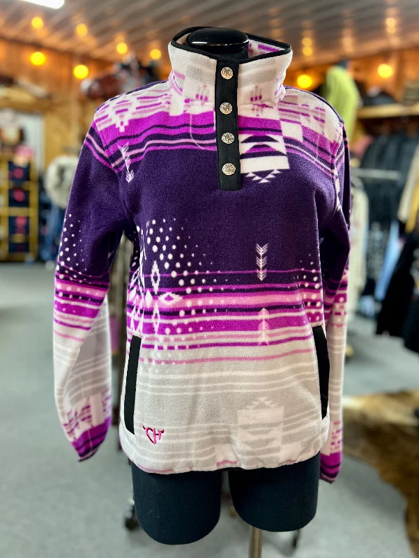 Cowgirl Hardware Southwest Fleece Jacket in Purple Ribbed Jacket Pleated Jacket Ruffled Jacket Cowgirl Hardware Southwest Fleece Jacket in Purple Ribbed Jacket Pleated Jacket Ruffled Jacket