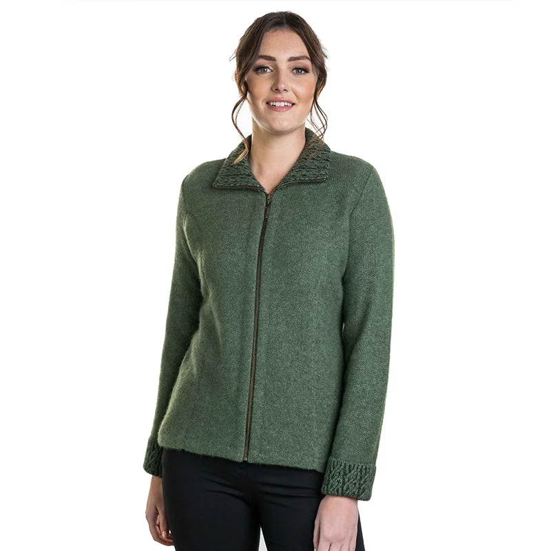 Premium Possum and Merino Wool - Two Tone Trim Jacket Faux Fur Jacket Real Fur Jacket Shearling Jacket