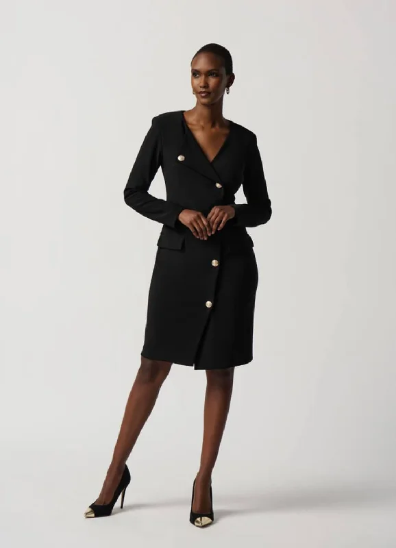 Joseph Ribkoff Asymmetrical Blazer Dress Women's Vintage Suit