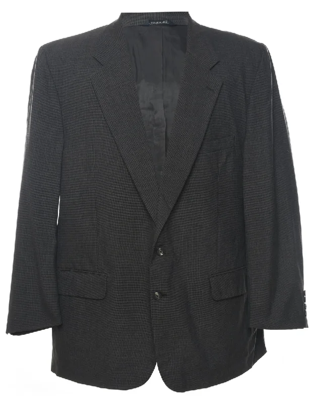 Wool Grey Classic Blazer - L Women's Classic Blazer