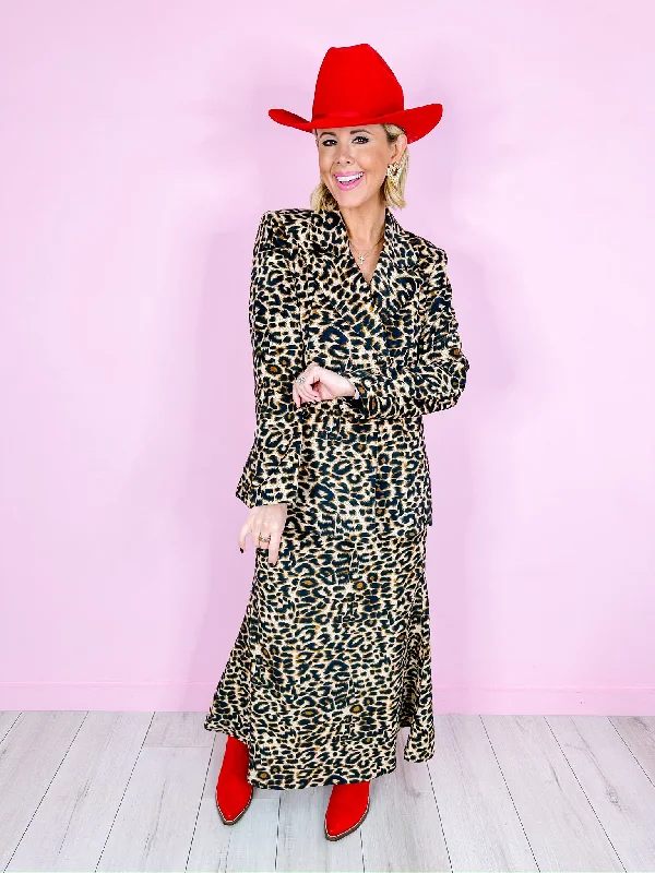 PROWL ON THE TOWN BLAZER SKIRT SET Spring Women's Coat