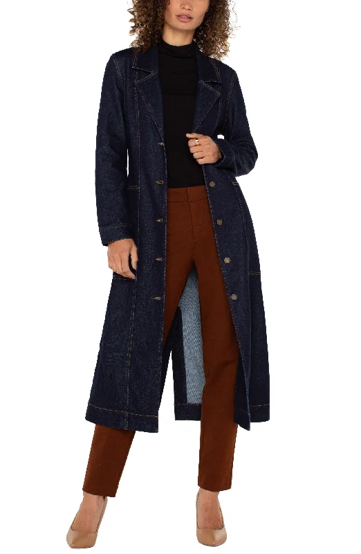 Notch Collar Duster Jacket w Belt w 47.5" hps Corduroy Jacket Velvet Jacket Brocade Jacket Notch Collar Duster Jacket w Belt w 47.5" hps Corduroy Jacket Velvet Jacket Brocade Jacket