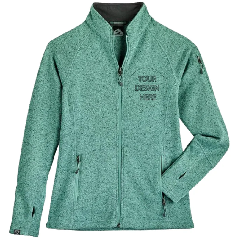 Storm Creek® Women's Recycled Overachiever Sweaterfleece Jacket Collared Jacket Crew Neck Jacket Turtle Neck Jacket