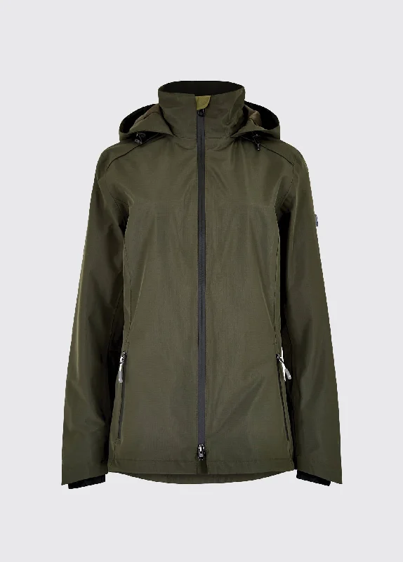 Garryvoe Waterproof Jacket - Pesto Appliqued Jacket Beaded Jacket Sequined Jacket