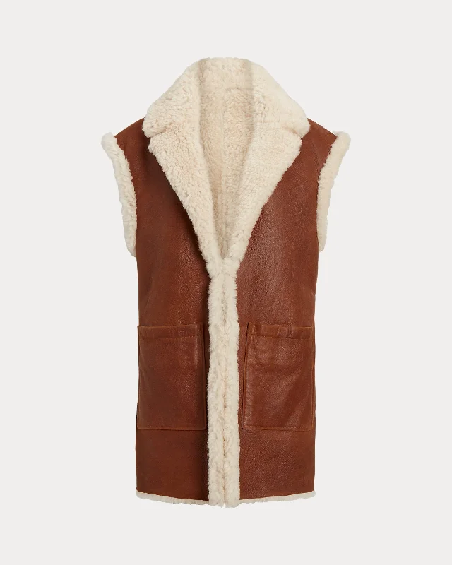 Women's Reversible Shearling Gilet