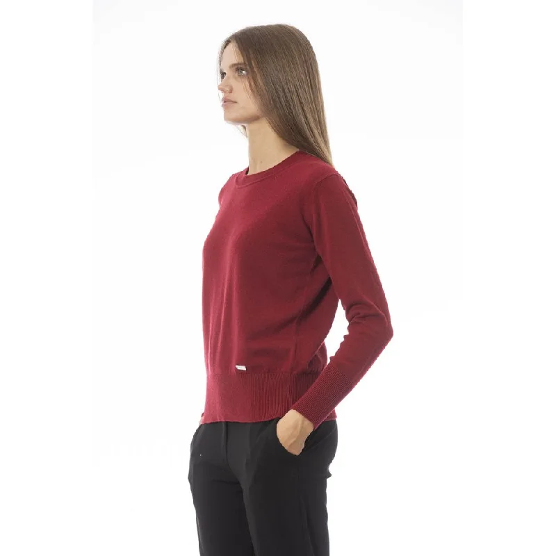 Elegant Wool-Cashmere Crew Neck Sweater