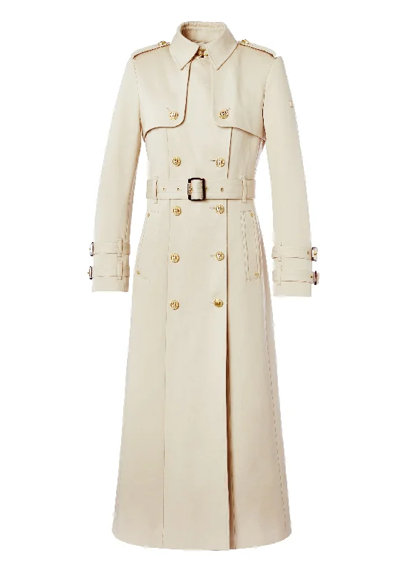 Gatcombe Full Length Trench Coat (Stone)