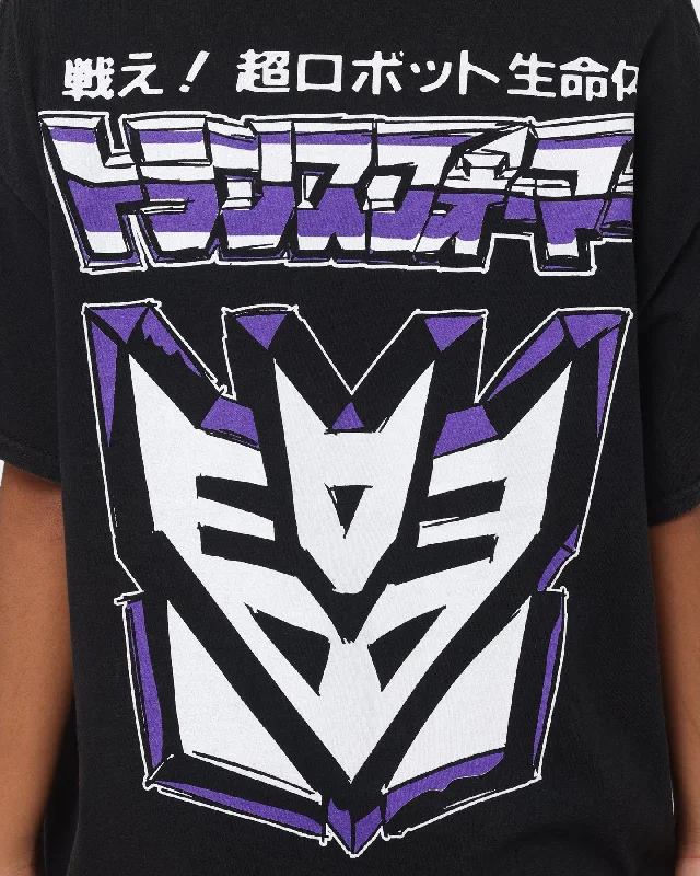 Goat Crew X Transformers Decepticons Vintage T-Shirt Black Wash