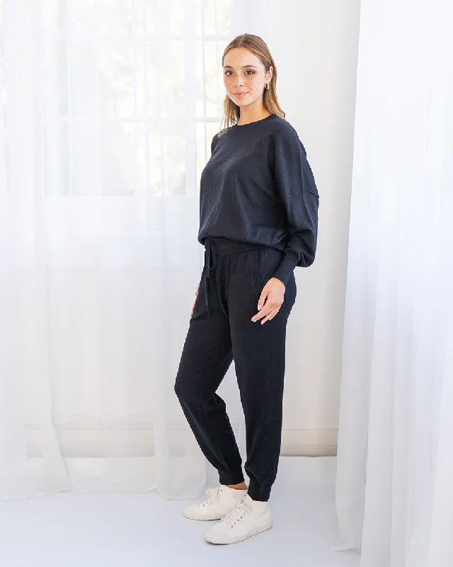 Ivy Track Pant - Black